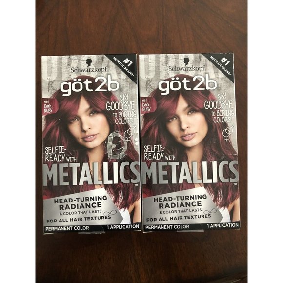 Schwarzkopf Hair 2x Schwarzkopf Got2b Color Metallic Permanent Hair